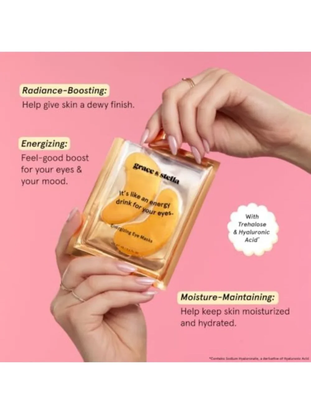 Hydrating Eye Patches for Puffy Eyes, Dark Circles & Brightening Treatment